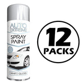 12X Auto Extreme White Gloss Spray Paint 250ml Spray Paint